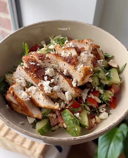 Chicken Feta Orzo Salad