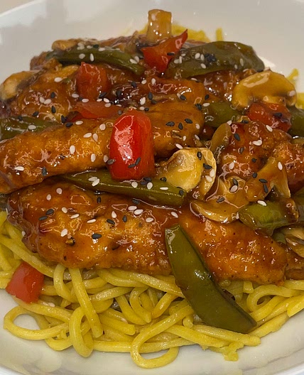 Air Fried or oven baked Hoisin Orange Chicken