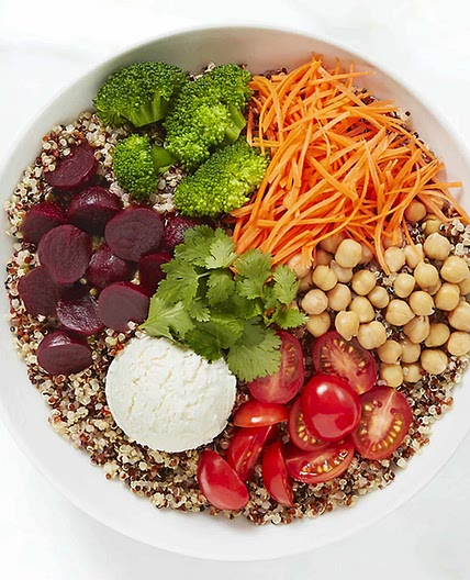 Buddha bowl à la betterave et au quinoa