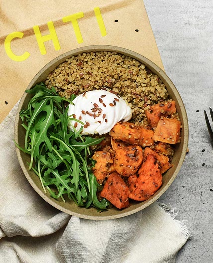 Buddha bowl au quinoa et à l’œuf