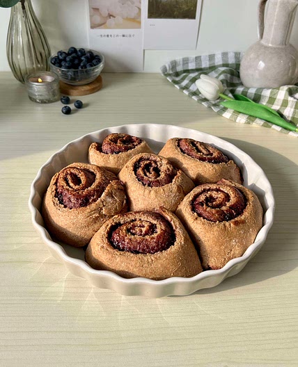 Healthy blueberry rolls 