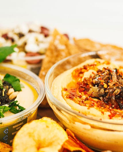 Butternut Hummus with Chili Oil Using a Store-Bought Hummus Base