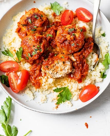 Harissa Chicken Meatballs