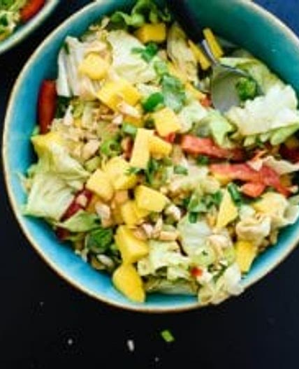 Thai Mango Salad with Peanut Dressing