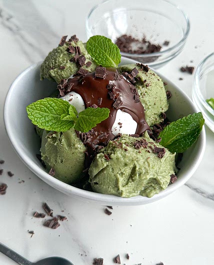 Avo Mint Choc Chip Nice Cream