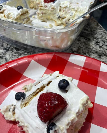 Berry Ice Box Cake