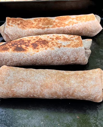 #mielkefamilycabin Breakfast Wraps
