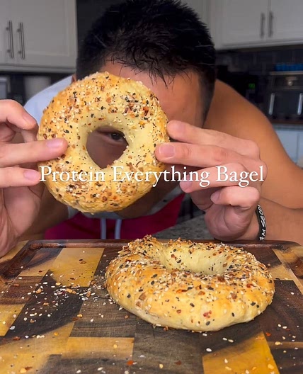Protein Everything Bagels by IG @cooklikeimbook
