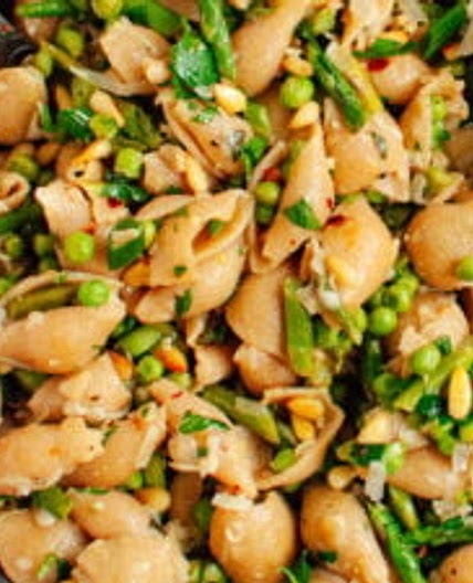Spring Pea and Asparagus Pasta