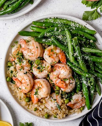 Shrimp, Peas and Rice