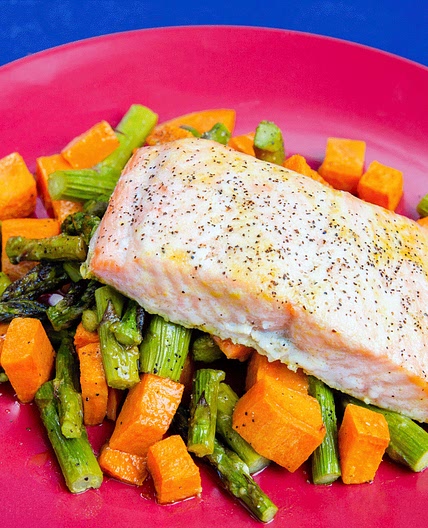 Salmon & Asparagus Sheet Tray Dinner