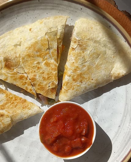 Steak fajita quesadilla