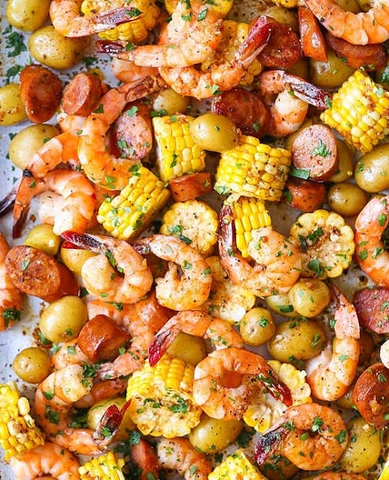 Sheet Pan Shrimp Boil