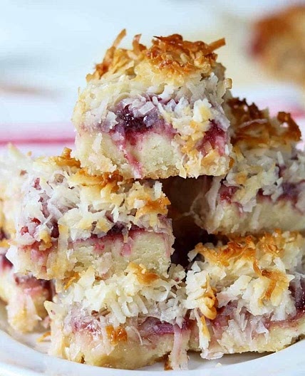 Raspberry Coconut Squares (Keto Low Carb)