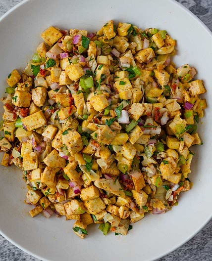Easy Marinated Tofu Salad