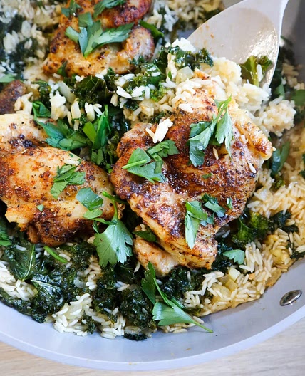 Lemony Chicken and Rice Bake