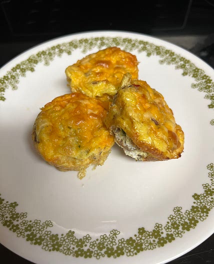 Brisket & veggie egg bites