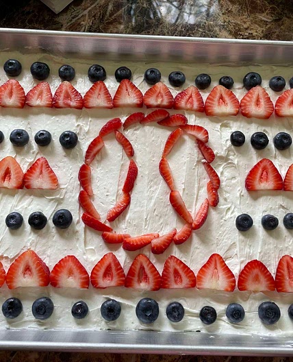 Olivia’s 4th of July Fruit Pizza