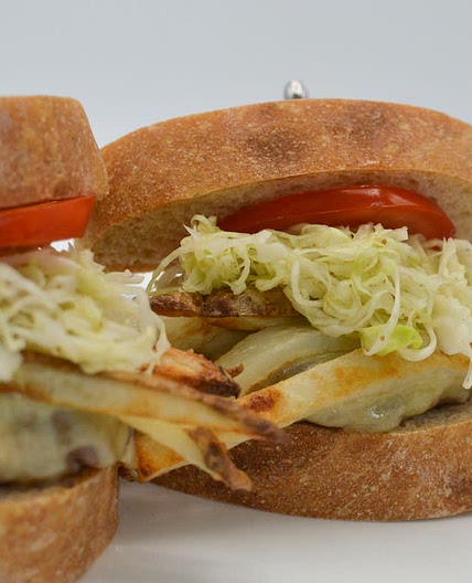 Pittsburgh Style Slider with Fries and Coleslaw