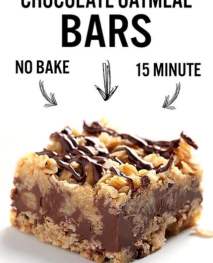 No Bake Chocolate Oatmeal Bars