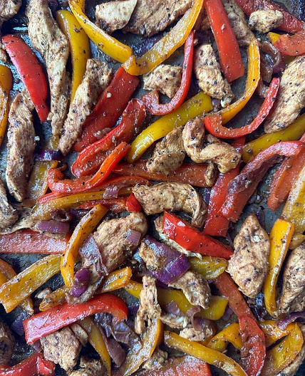 Sheet Pan Chicken Fajitas