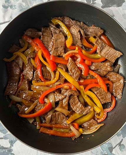 One Pan Pepper Steak