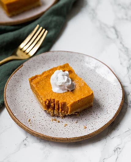 Paleo Pumpkin Pie Bars (AIP)