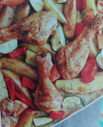 Ofengemüse mit Hähnchen