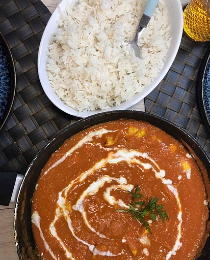 Healthy “butter chicken”