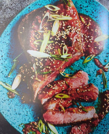 Pan-seared Steak with Ssamjang Glaze