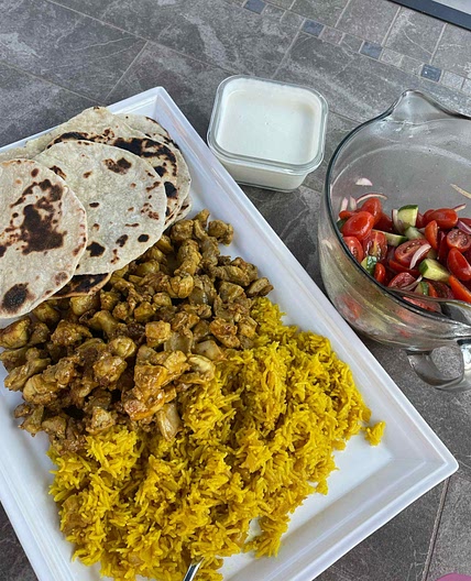 Halal Cart-Style Yellow Rice