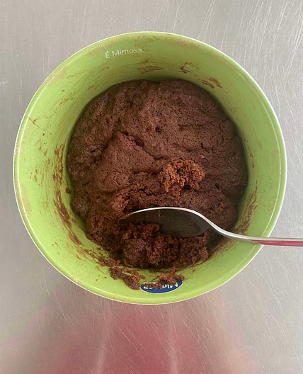 Small Chocolate Cake in the Microwave 