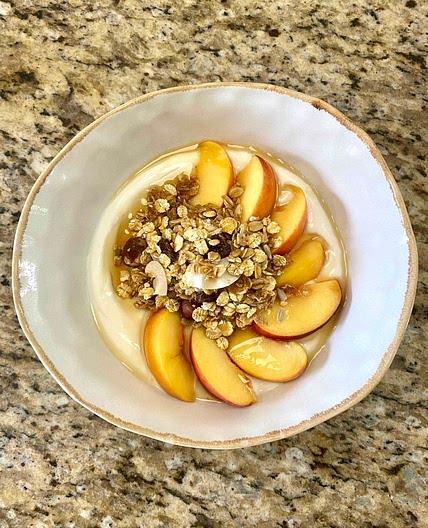 Maple Peach Breakfast Bowl