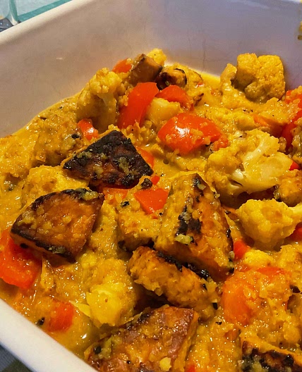 Balinese Cauliflower and Tempeh Rendang Curry