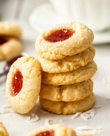 Coconut Jam Drops