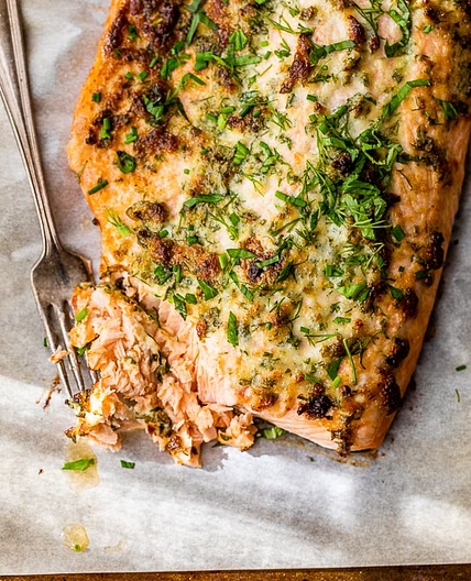 Parmesan-Herb Baked Salmon