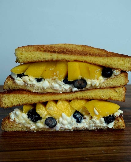 Mango breakfast sandwich