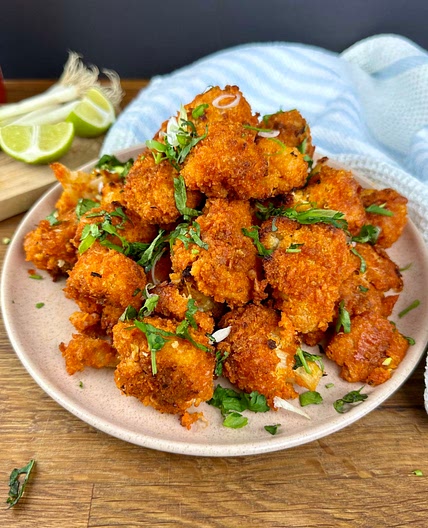 Spicy Sriracha Cauliflower Bites