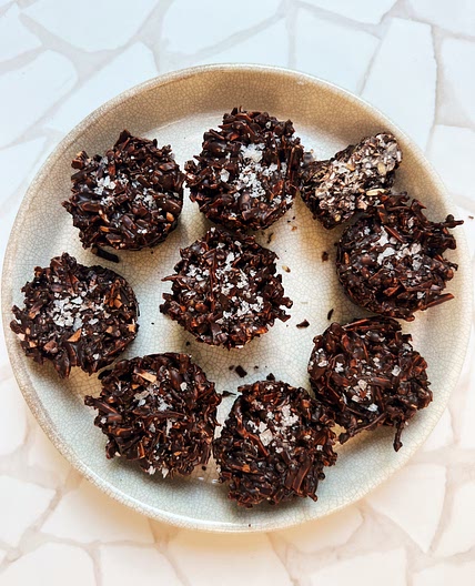 Salted Coconut Chocolate Crackles