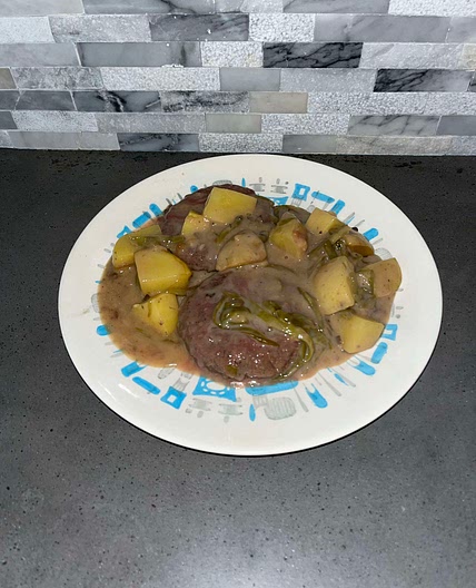 Poor Mans Steak and Potatoes