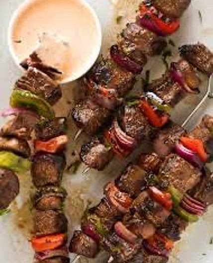Beef and Broccoli Kebabs