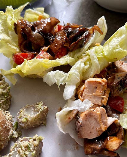 Bbq ranch chicken lettuce wraps