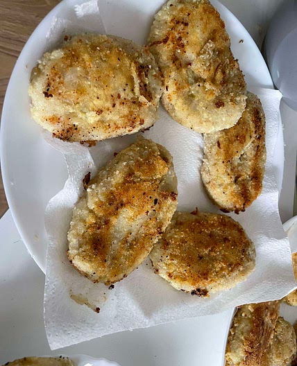 Kotlety ziemniaczane z tofu