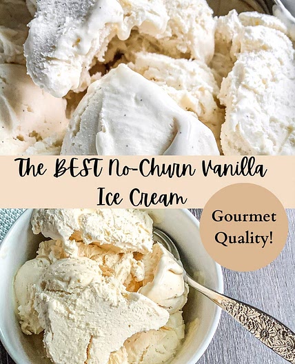 The BEST No-Churn Vanilla Ice Cream (Gourmet-Quality!)