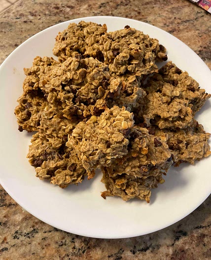 Protein banana oat cookies