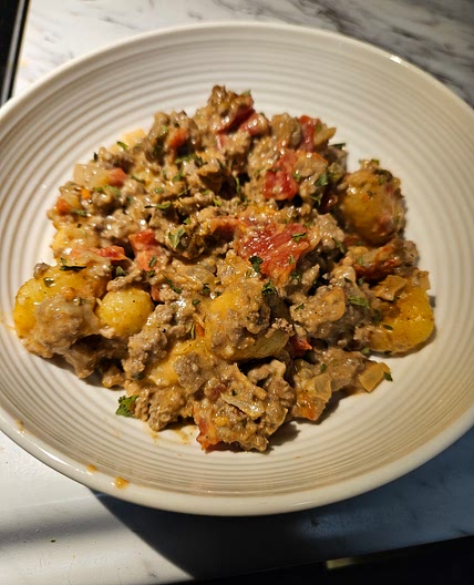 Gnocchi with Ground Beef