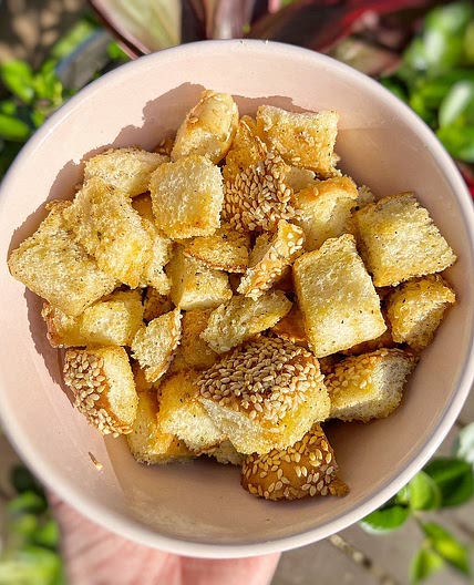 Burger Bun Croutons