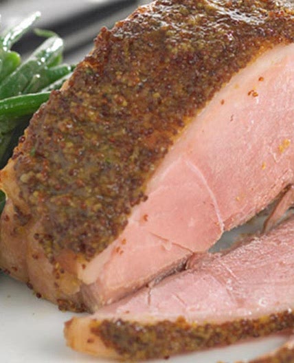 Pork Loin, Wholegrain Crust, Green Beans