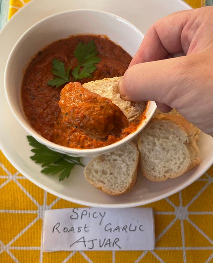 Spicy Roast Garlic Ajvar 