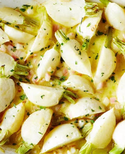 Braised Baby Turnips: